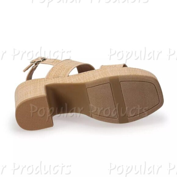 LC Lauren Conrad | Jonina Wedge Sandals, Raffia - Picture 6 of 10